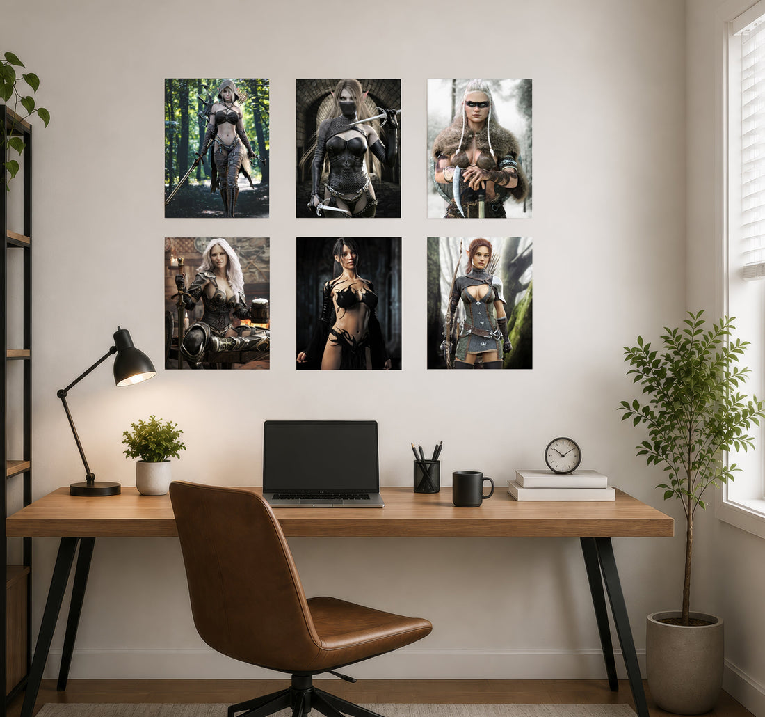 Fantasy collection of female characters for a blog
