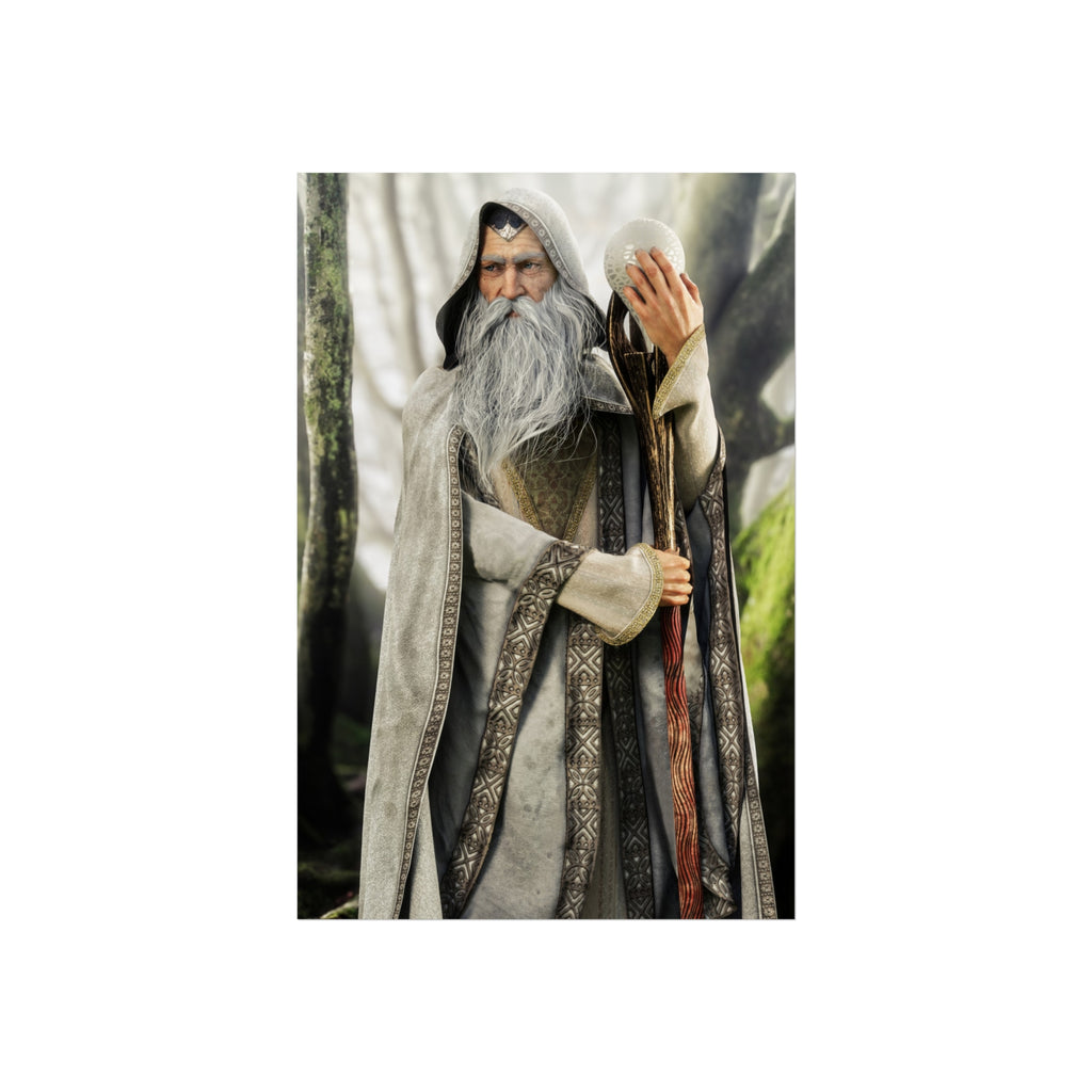 Wizard Fine Art Poster — Mystical Forest Sorcerer Wall Art Print