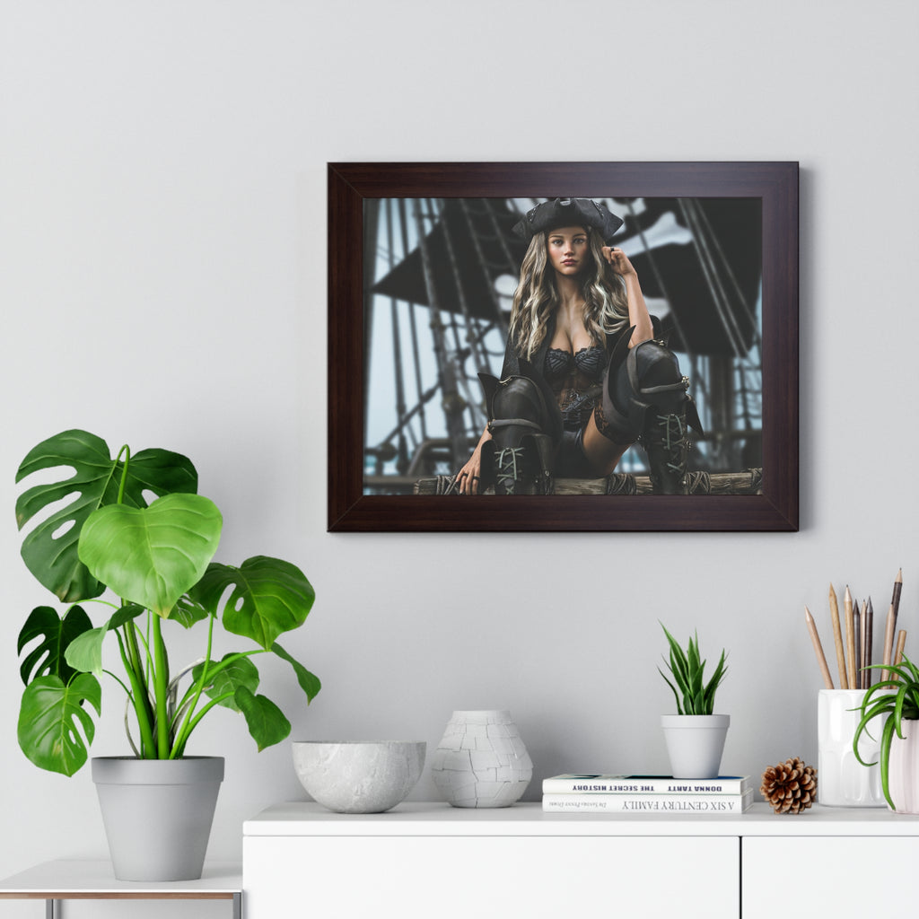Fantasy Pirate Captain Wall Art – Hand-Crafted Fantasy Illustration
