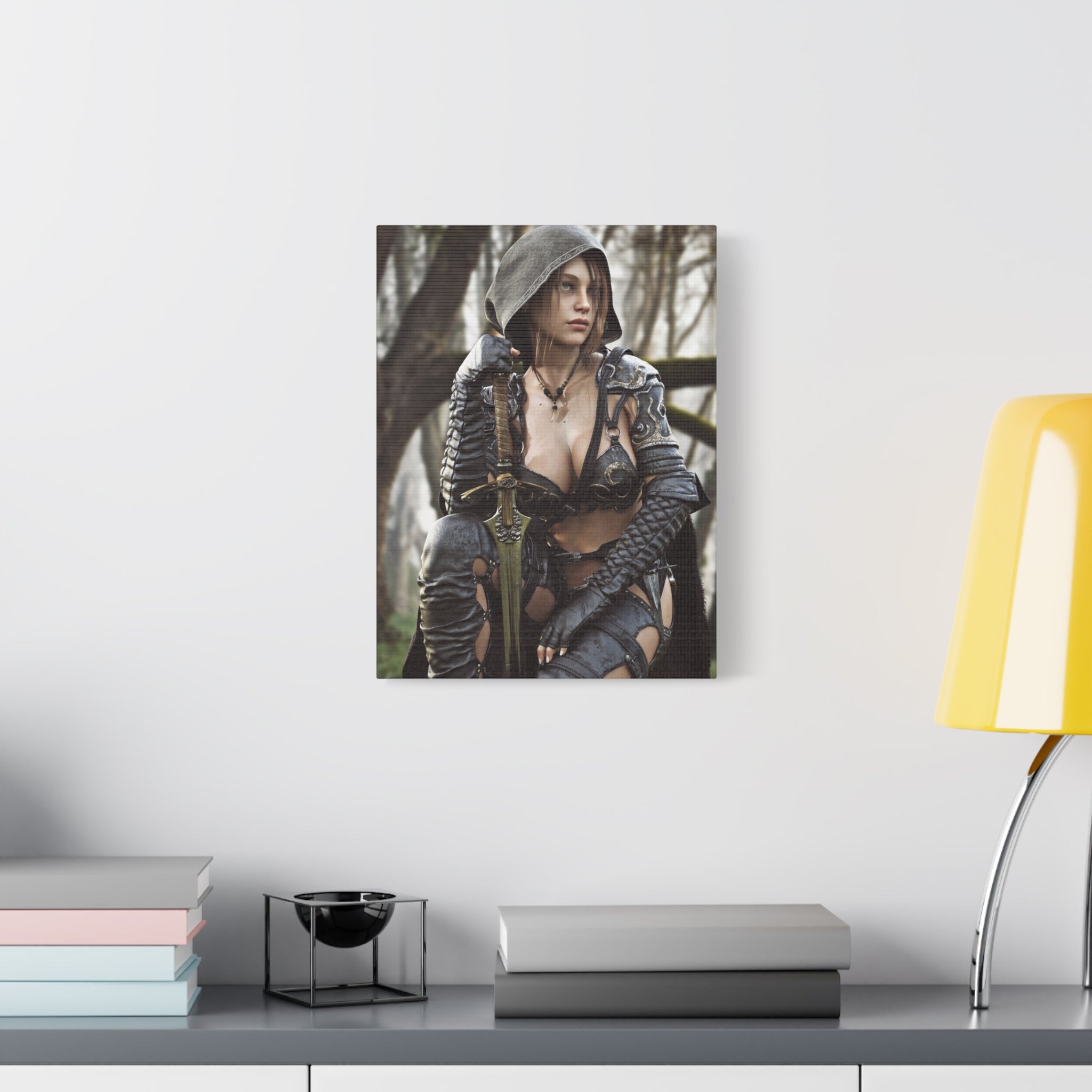 Female Ranger Canvas Wall Art | Handcrafted Fantasy Canvas Art Print