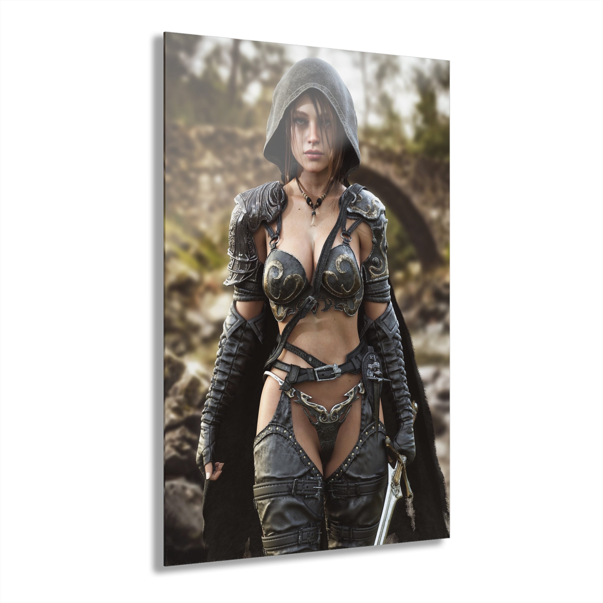 Premium Acrylic Fantasy Ranger Handcrafted Art (French Cleat Hanging)