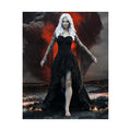 Dark Elf Sorceress Wall Art – Hand-Crafted Fantasy Illustration art