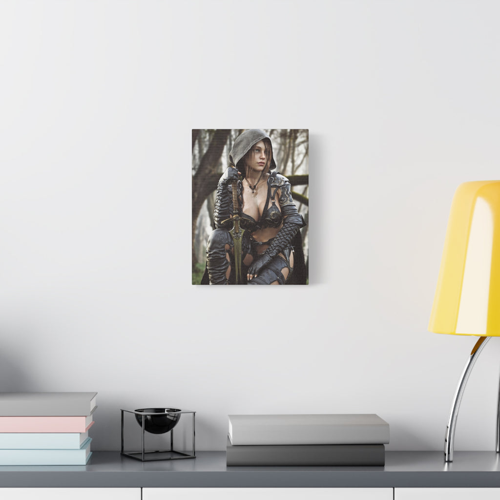 Female Ranger Canvas Wall Art | Handcrafted Fantasy Canvas Art Print