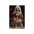 Fantasy Sorceress Art Poster — Dark Magic Goddess Wall Print - No AI - Human generated illuistration art