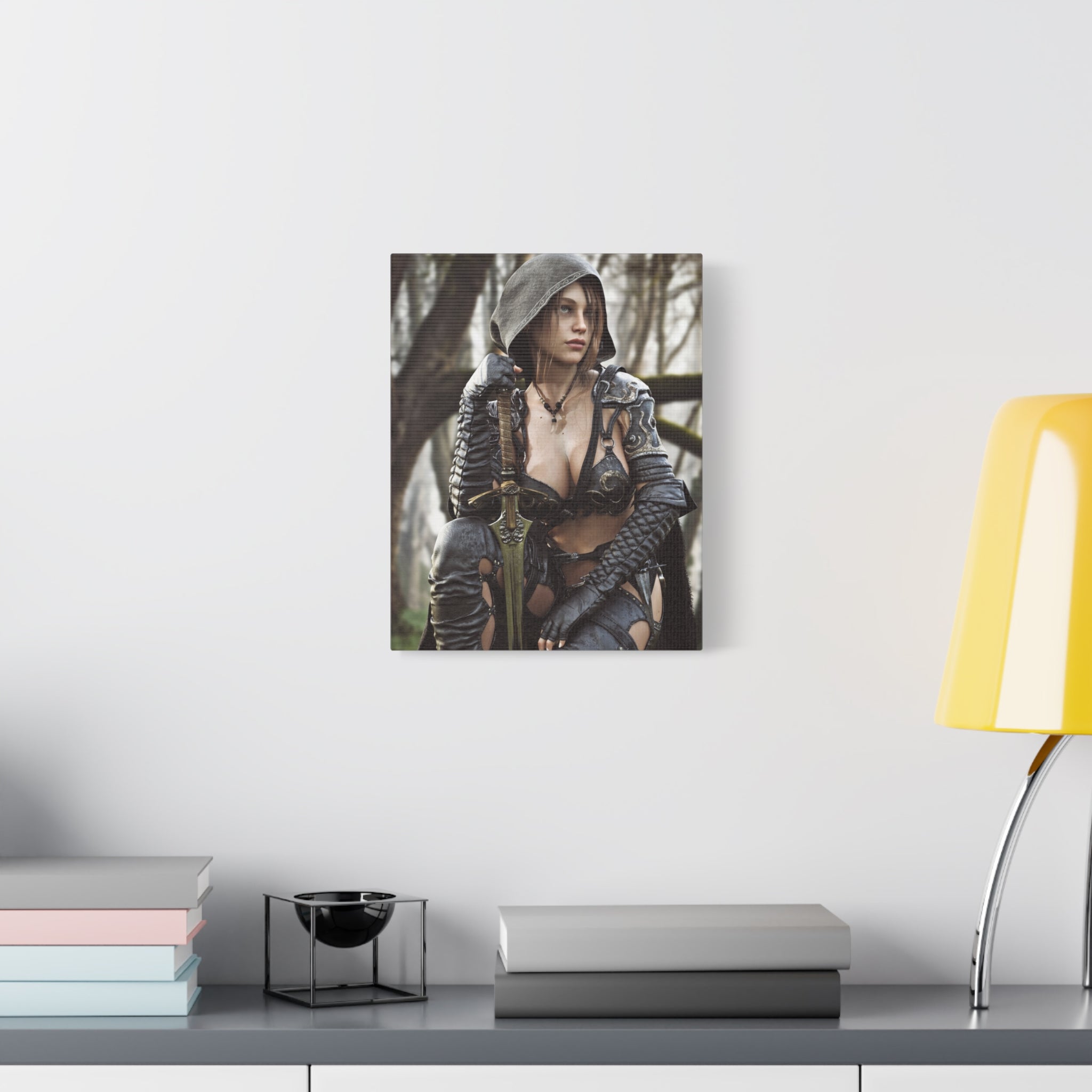 Female Ranger Canvas Wall Art | Handcrafted Fantasy Canvas Art Print