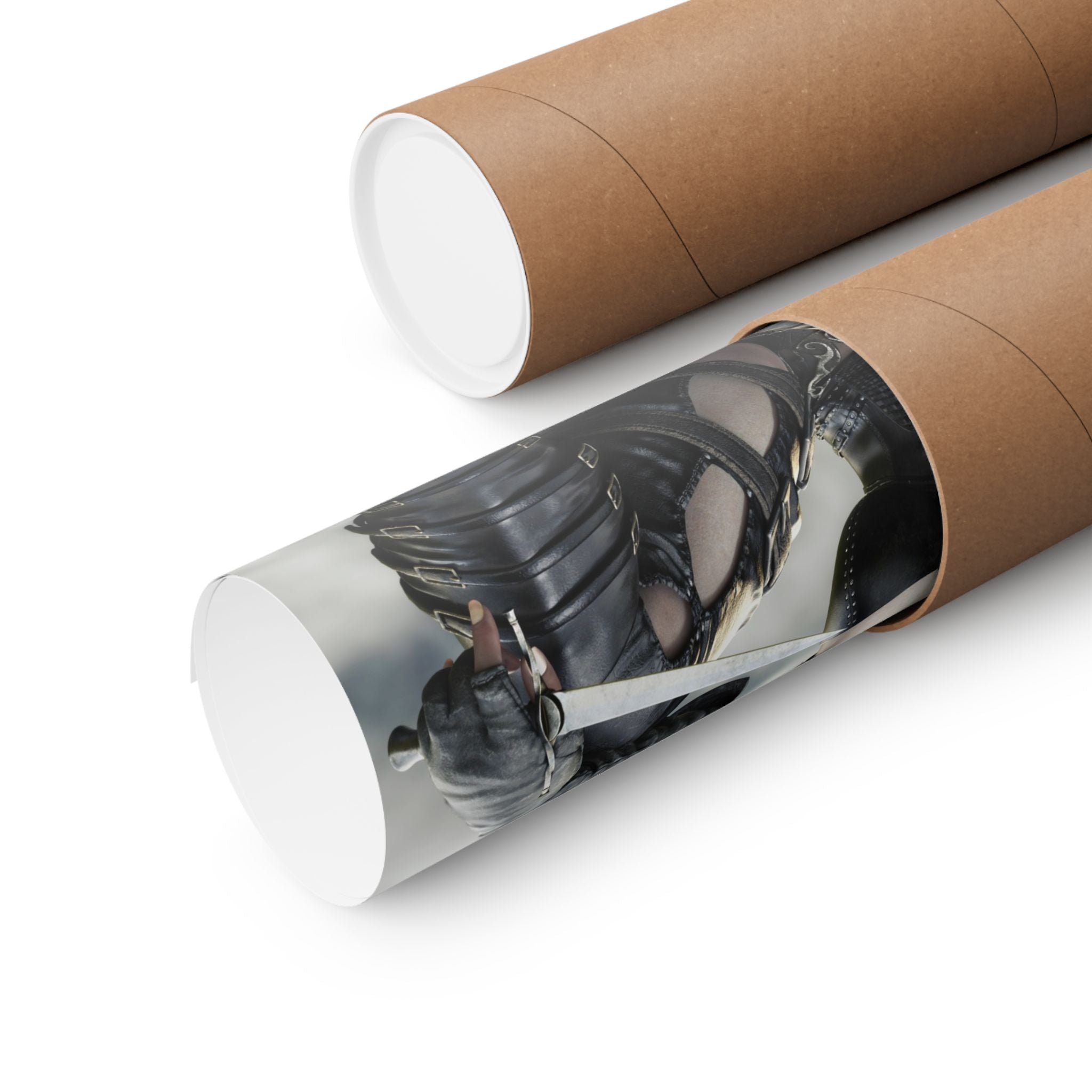 Dark Elf Rogue Wall Art – Hand-Crafted Fantasy Illustratio