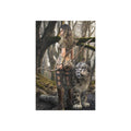 Warrior Archer &  leopard Fine Art Poster - Fantasy Forest Wall Art